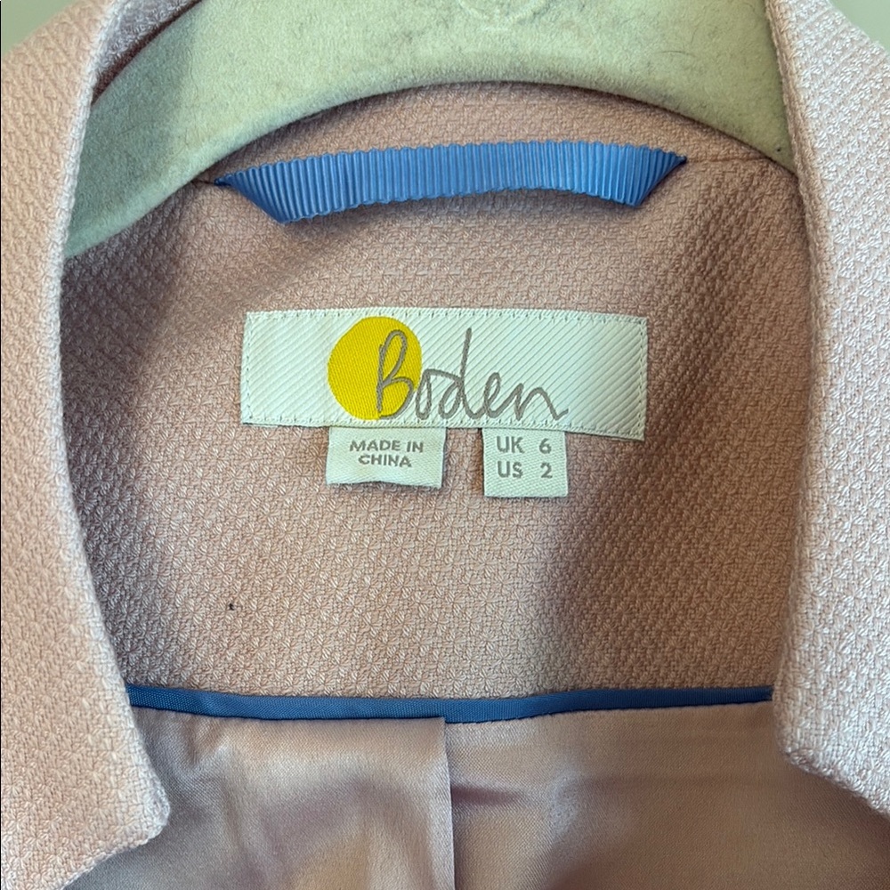 Boden Blush Pink Women's Blazer - Picture 2 of 10